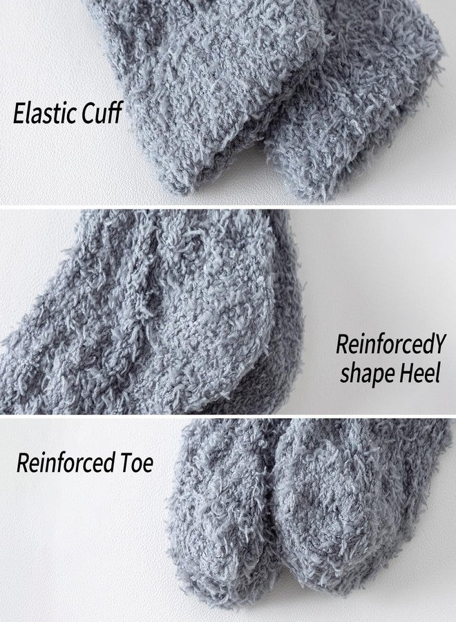 Tavaleu Womens Fuzzy Socks, Soft Cozy Fluffy Slipper Socks Winter Warm Plush Sleeping Socks - Image 4